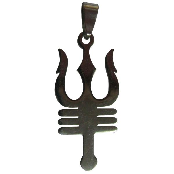 Trishulam Shiva Namam Metal Pendant- A4419