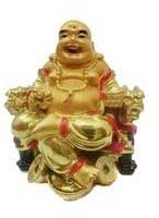 Seated Laughing Buddha Gold Ingots, Color : Golden at Rs 556.75 in ...