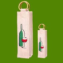 Personalized Fancy Jute Wine Bags