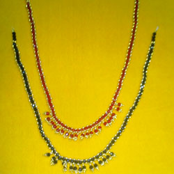 Golden Crystal Beads Necklace