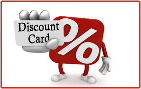 PVC Printed Discount Cards, Size : 100x70mm, 110x80mm