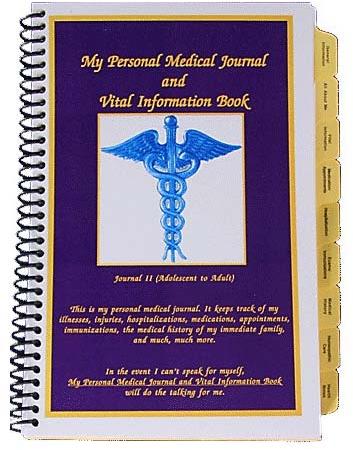 My Personal Medical Journal II (Adolescent/Adult)