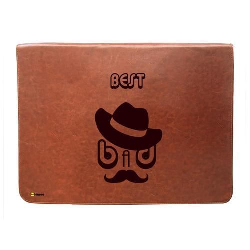 Tan Brown Leather Laptop Sleeve