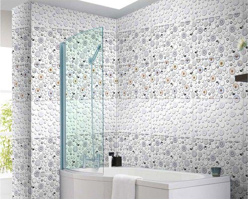 Bathroom Glossy Light Dark Wall Tiles, Size : Multisizes