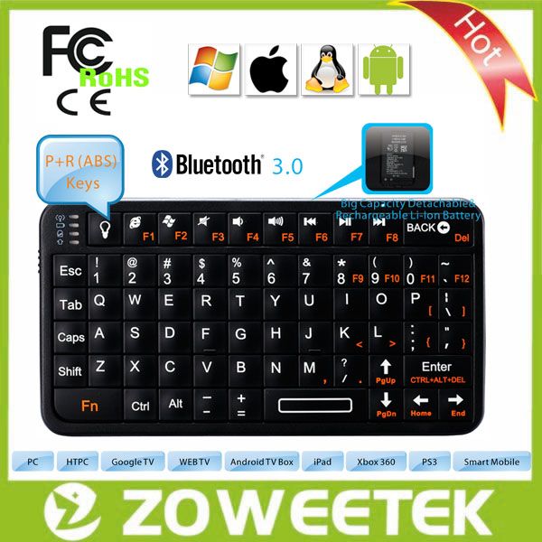 Mini Backlit Bluetooth Keyboard