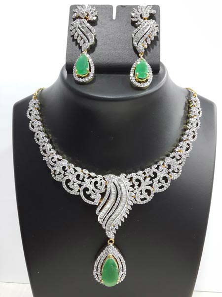 American Diamond Necklace Set