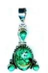 Turquoise Silver Pendant S2fp-014