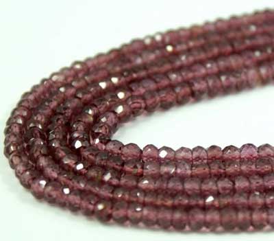 Garnet Micro Faceted Beads