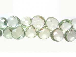 Green Amethyst Quartz Beads
