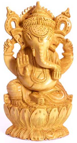 Wooden Ganesh Statues