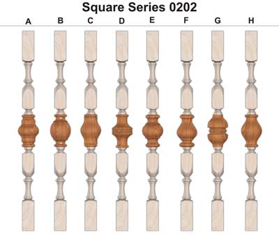 Square Balusters (5 Square 0202)