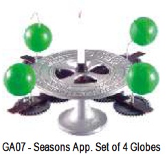 GA07-SEASONS APP. SET OF 4 GLOBES