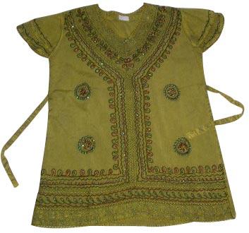 Ladies Rayon Blouse (Mehndi Color)