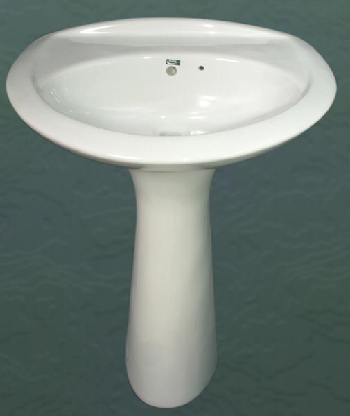 Ceramics Wash Basin With Pedestal