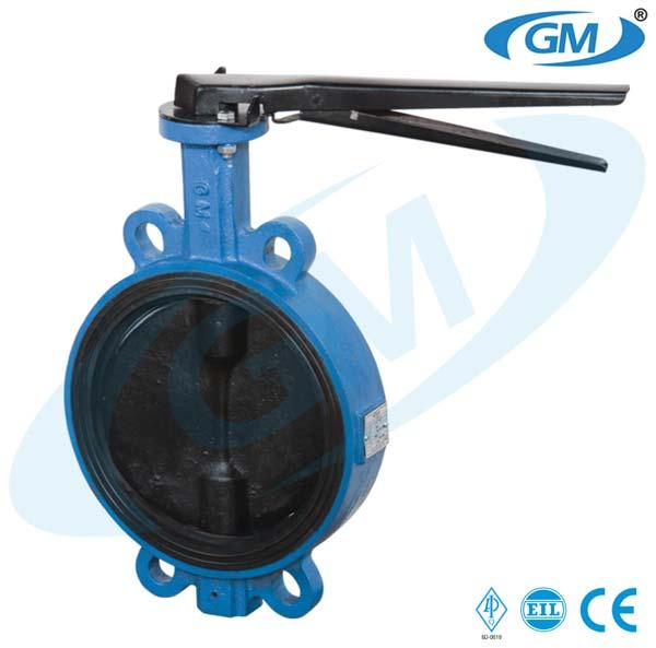 GM PN 10 CAST IRON manual butterfly valve, for POWER, WATER, CHEMICAL, REFINERIES