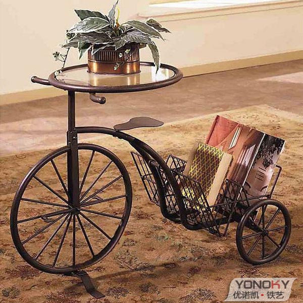 Decorative Cycle Stand with Glass