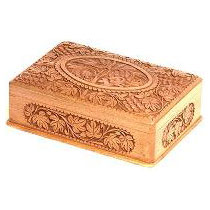 Wood Carved Cigar Box by Qasim and Sons, Wood Carved Cigar Box from ...