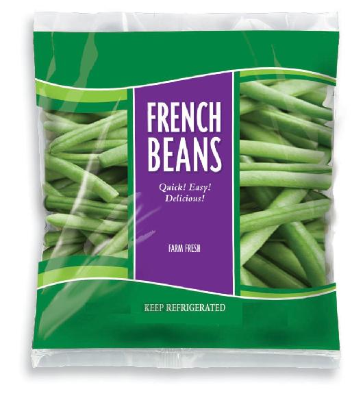 Organic Fresh French Beans, for Cooking, Packaging Type : Plastic Bag