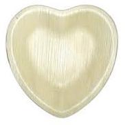 Heart Shaped Areca Leaf Plates