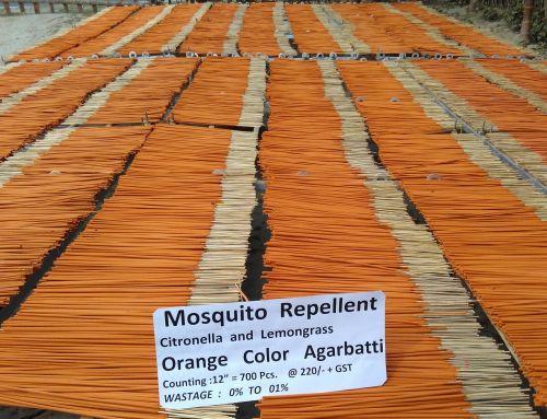 Mosquito Repellent Orange Color Incense Sticks