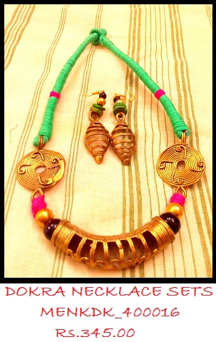 DOKRA Necklace are available in beautiful color combinations