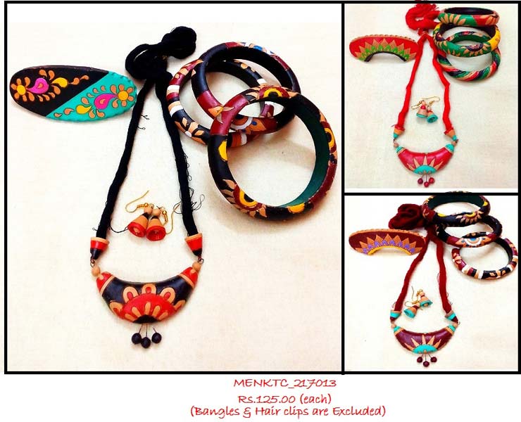 Terracotta Necklace is of significant symbol of femininity