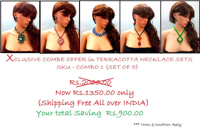 Terracotta Necklace sets Combo Offer