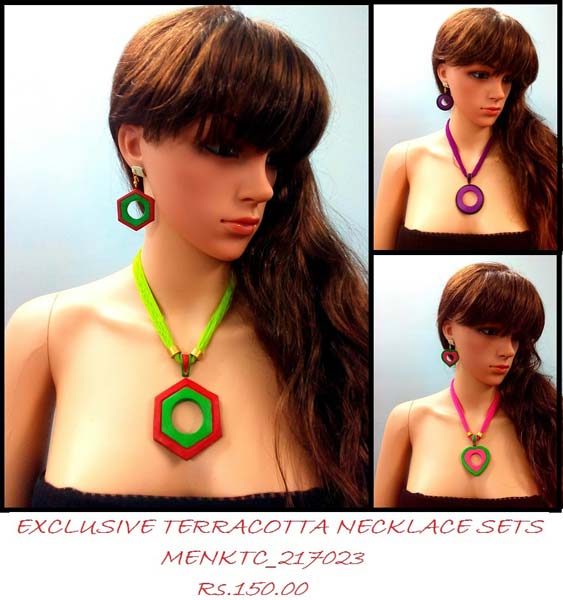 Wholesale Terracotta Necklace sets could be worn on any outfit