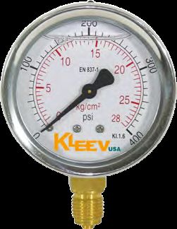 Stainless Steel Brass Connection Gauge