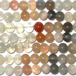 Multi Color Moonstone Round Beads