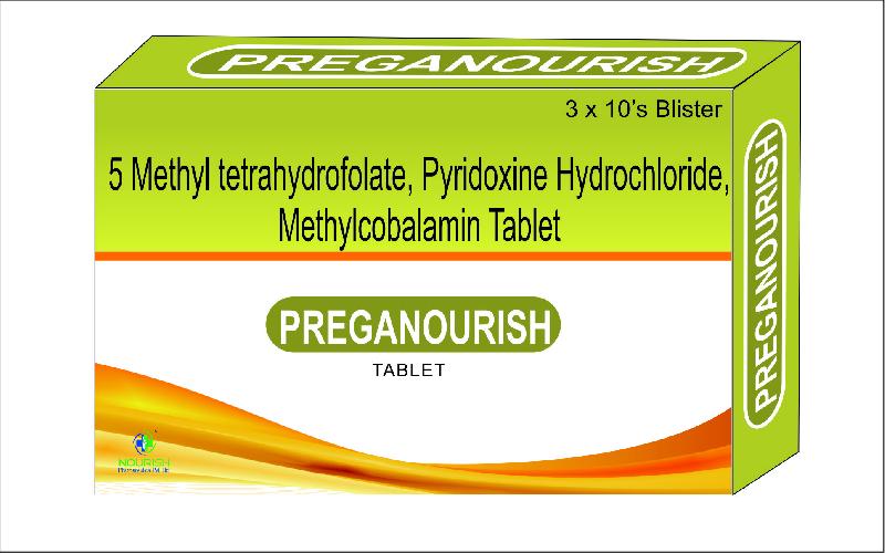 5 Methyl Tetrahydrofo, Pyridoxine HCL & Methylcobamin Tablet