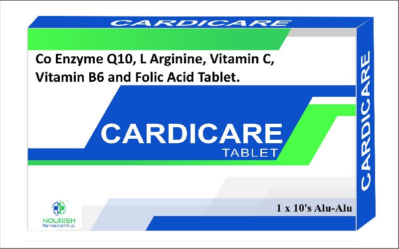 Co Enzyme Q10, L Arginine, Vit C, Vit B6 and Folic Acid Tab