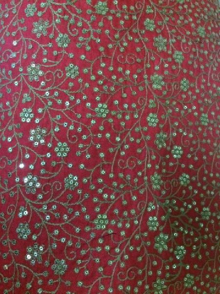 Sequnce embroidery fabric