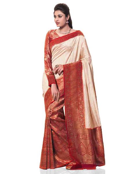 Red Traditional Woven Kanchipuram Spun Silk Saree At Best Price Inr 4 13 K Piece In Kolkata West Bengal From Meghdoot Id