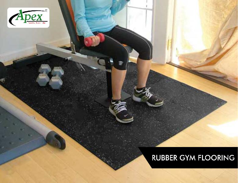 Buy Rubber Gym Flooring from Apex Sports Surfaces (I) PVT LTD, Mumbai