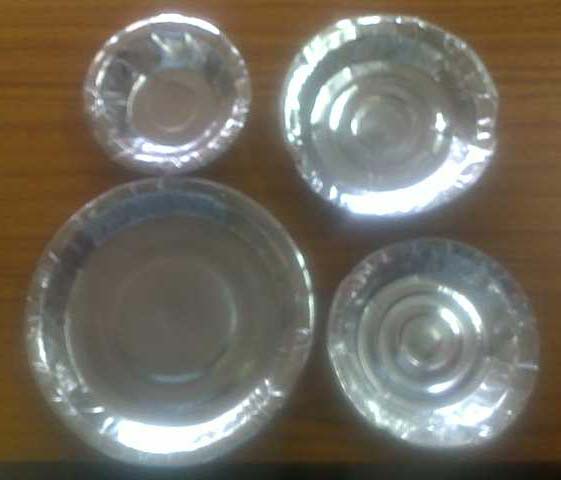 silver paper plates
