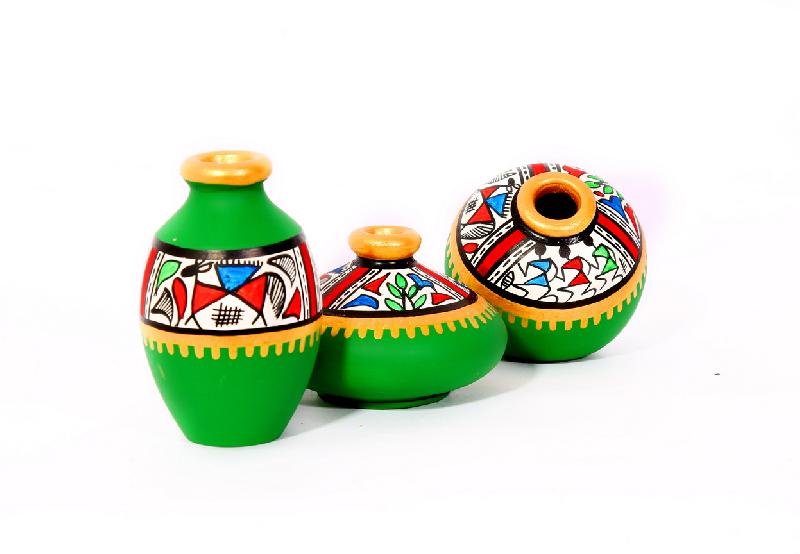 Hand painted Miniature Pots