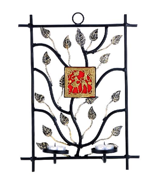 wrought iron candle sconce