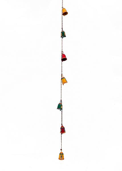 Multicoloured Metal Bells, for Wall Decor