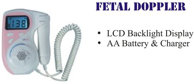 0-2Mhz Fetal Doppler, Voltage : 12VDC