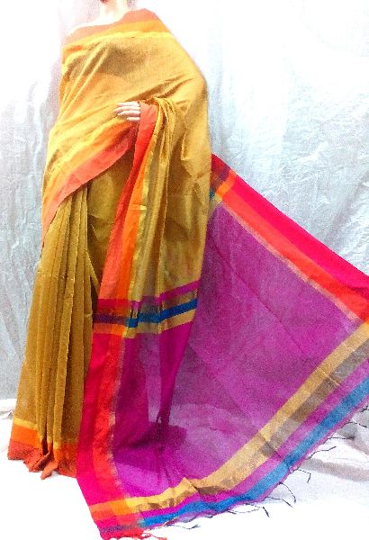 Plain Handloom silk cotton saree, Occasion : Bridal Wear, Festival Wear, Party Wear, Wedding Wear