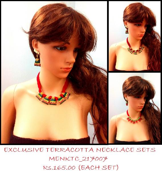 Terracotta Necklace A natural form of heritage Indian art jewelry