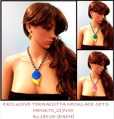 Terracotta Necklace could be used for official wear