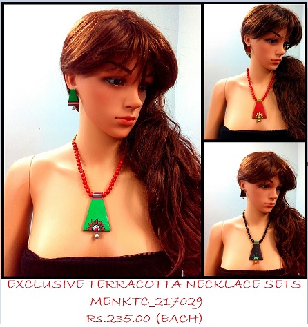 Wholesale Terracotta Necklace sets could be worn on any outfit