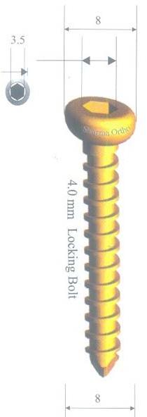 Orthopedic Locking Bolts 4.0 mm