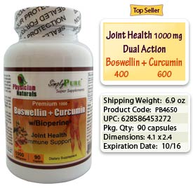Premium 1000 Boswellin Curcumin C3 1000 Mg 90 Caplets