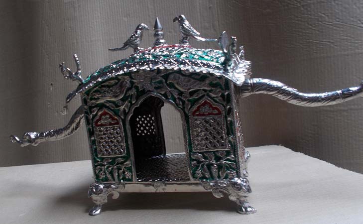 Silver Plated Copper Decorative Doli