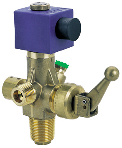 Solenoid Actuated Fire Suppression Cylinder Valve