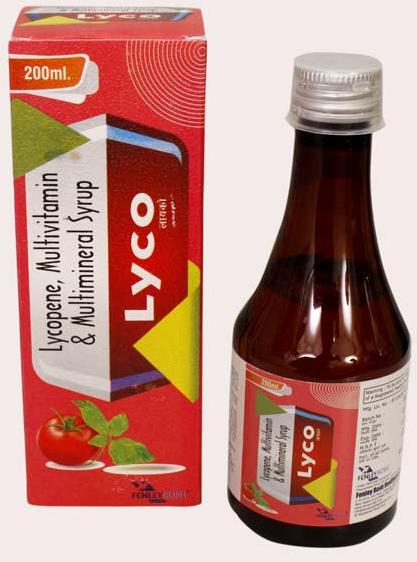 Lyco Syrup, Packaging Type : Plastic Bottle