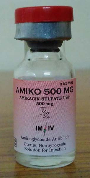 Amikacin Sulphate Injection, for Clinic, Hospital, Form : Liquid